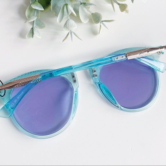 Blue Cat Eye Sunglasses 400 UV - Picture 2 of 5